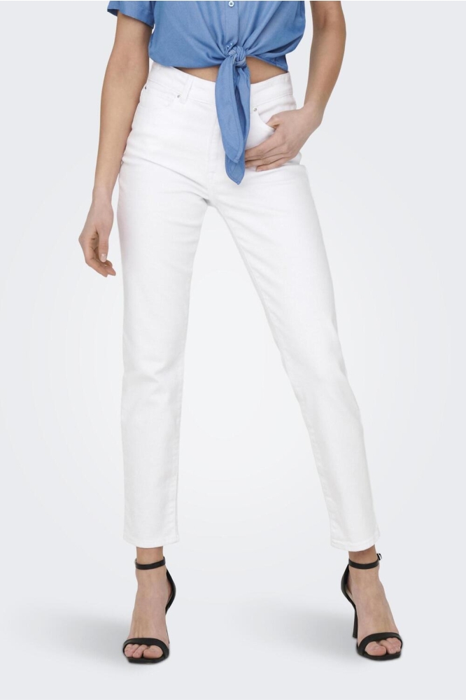 ONLEMILY STRETCH HW STR ANK DNM 15292435 White